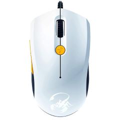 GENIUS MOUSE SCORPION M6-600, WIRED, USB, OPTICAL, GAMING, WHITE/ORANGE, 2YW.